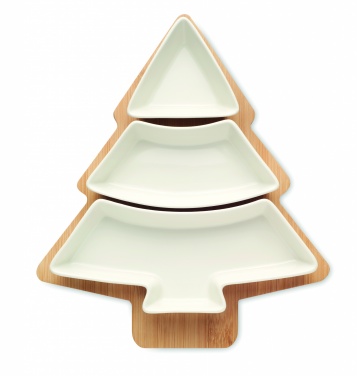Logo trade corporate gifts image of: Christmas tree serving tray